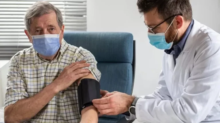 Father's health checklist at hospital